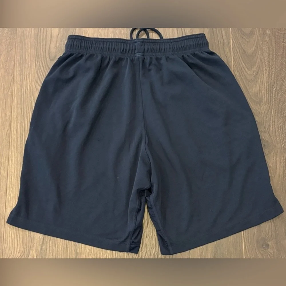Adidas Bundle Men’s Active Navy Athletic Shorts / blue heathered Dry Fit Tee - M